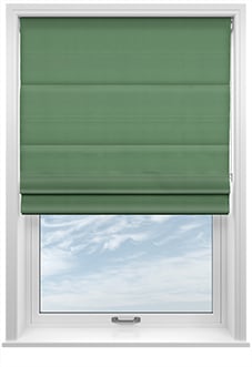 Shima Faux Silk, Fern - Twist&Fit Roman Blind